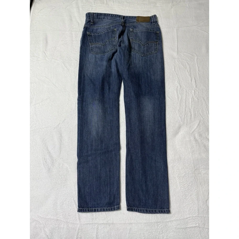 Diesel Larkee Mens 33x31 Regular‎ Fit Straight Blue Denim Jeans